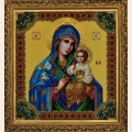 Набор для вышивания бисером КАРТИНЫ БИСЕРОМ "Икона Божией Матери «Неувядаемый цвет" 
